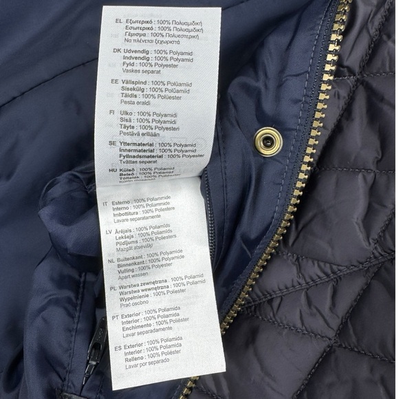Barbour Flyweight Calvary Quilted Jacket Navy Size 6 (UK 10) NWT - Picture 12 of 13